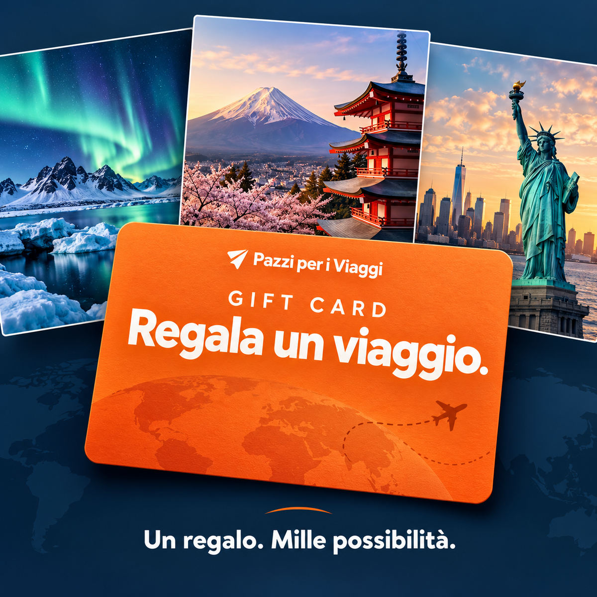 Gift Card Pazzi per i Viaggi - Regala un viaggio